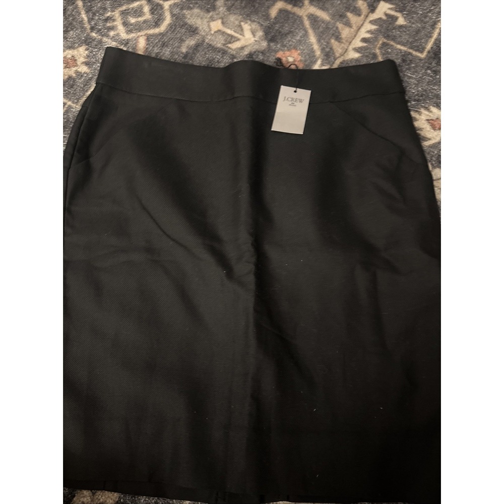 J. Crew Black Pencil Skirt NWT size 6 Petite 6P